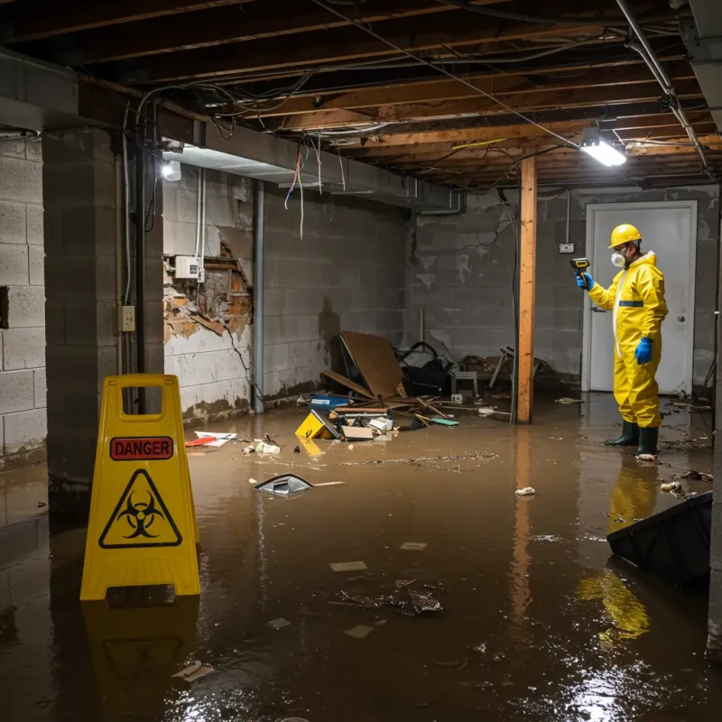 Flooded Basement Electrical Hazard in Sparkill, NY Property